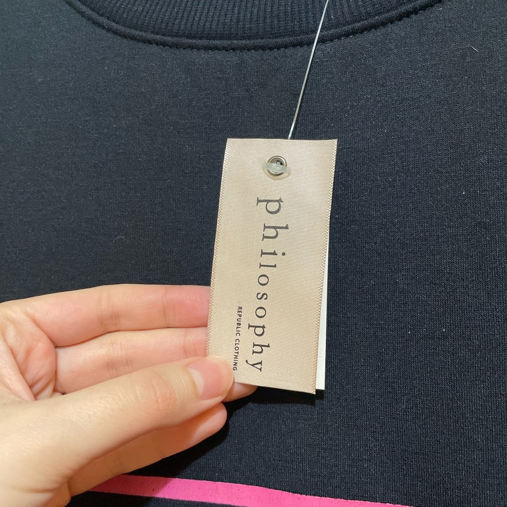 Philosophy gradient stripe sweatshirt - Picture 4 of 5